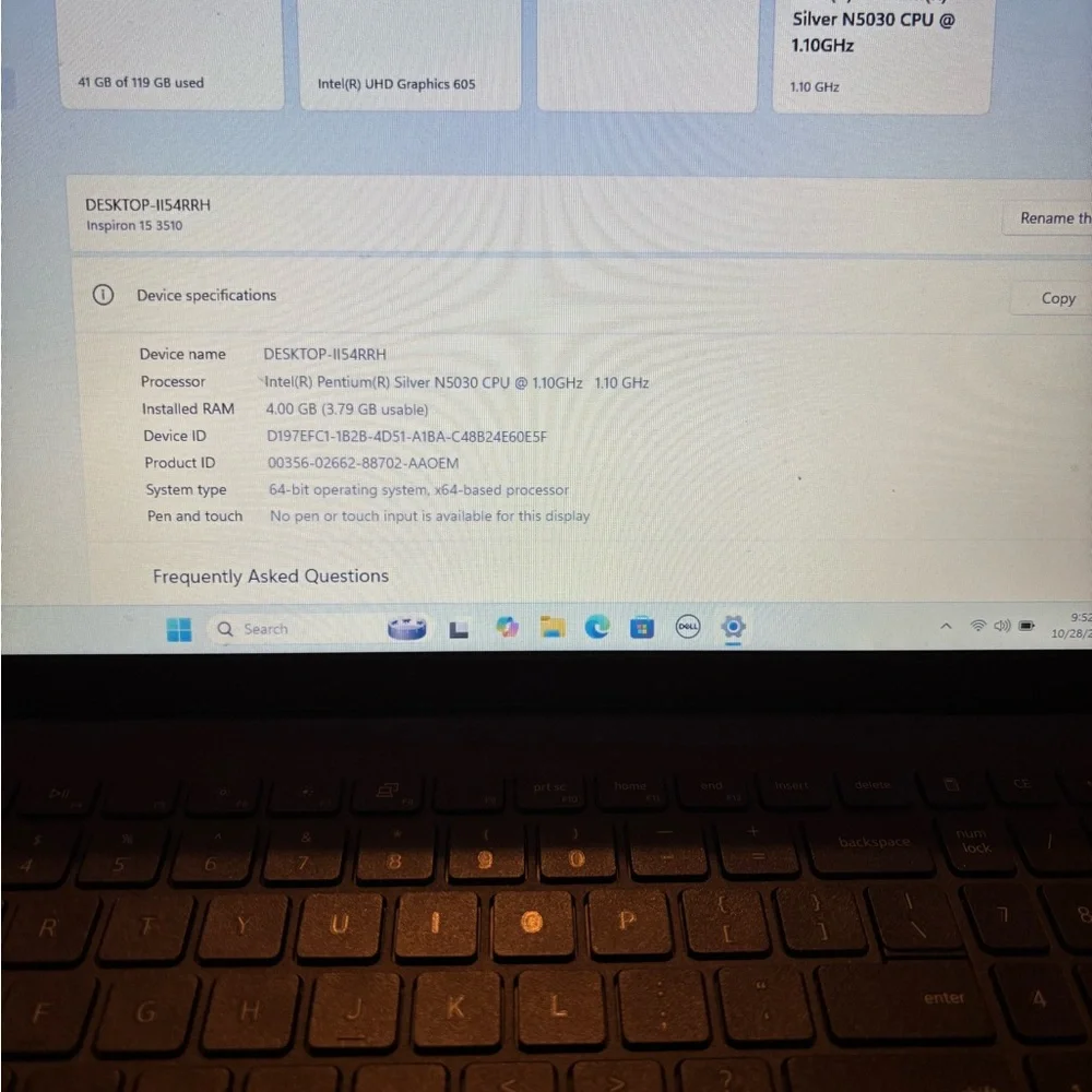 Dell Inspiron 15 3510 15.6